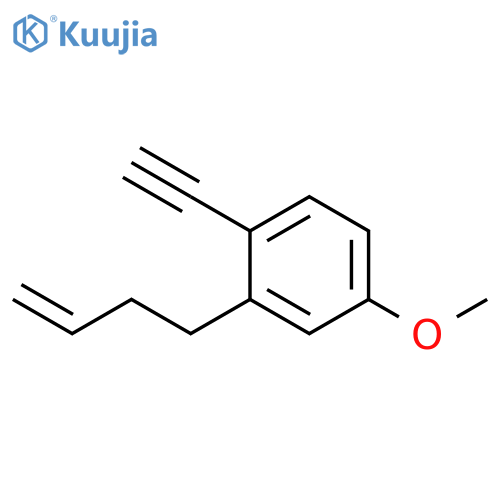 Benzene, 2-(3-butenyl)-1-ethynyl-4-methoxy- structure