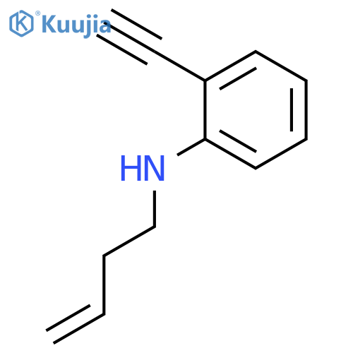 BENZENAMINE, N-3-BUTENYL-2-ETHYNYL- structure