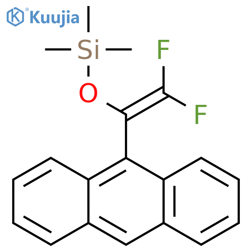 Silane, [[1-(9-anthracenyl)-2,2-difluoroethenyl]oxy]trimethyl- structure