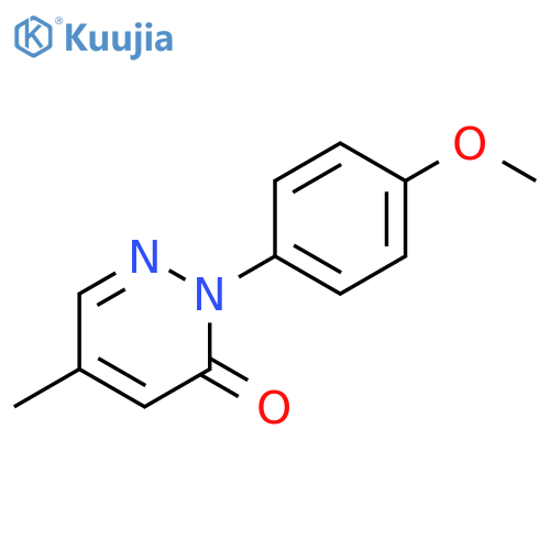 3(2H)-Pyridazinone, 2-(4-methoxyphenyl)-5-methyl- structure