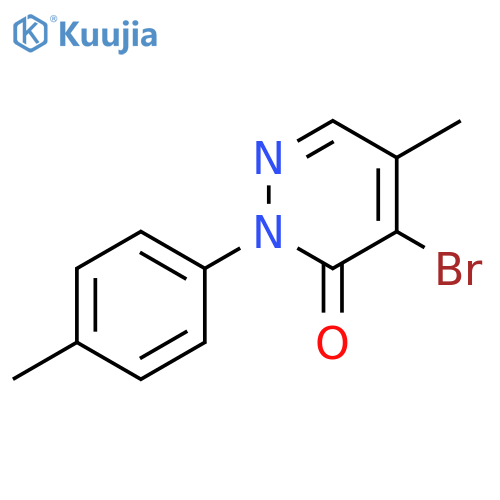 3(2H)-Pyridazinone, 4-bromo-5-methyl-2-(4-methylphenyl)- structure