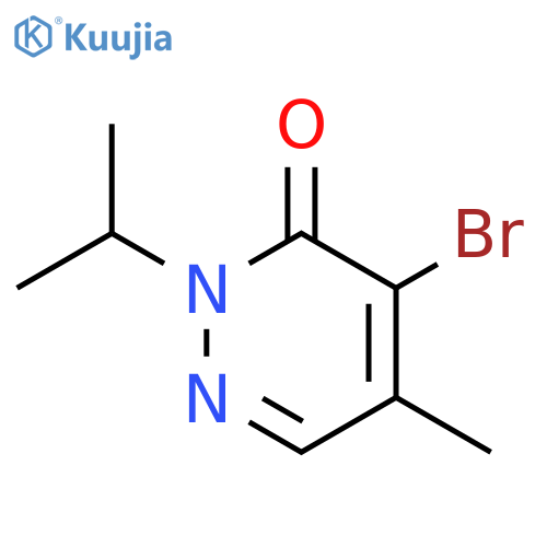 3(2H)-Pyridazinone, 4-bromo-5-methyl-2-(1-methylethyl)- structure