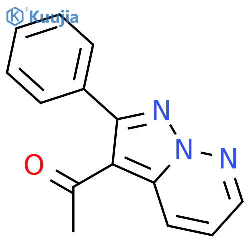 ETHANONE, 1-(2-PHENYLPYRAZOLO[1,5-B]PYRIDAZIN-3-YL)- structure