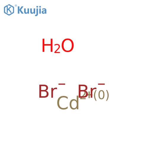 Cadmium bromide xhydrate structure