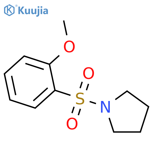Pyrrolidine, 1-[(2-methoxyphenyl)sulfonyl]- structure
