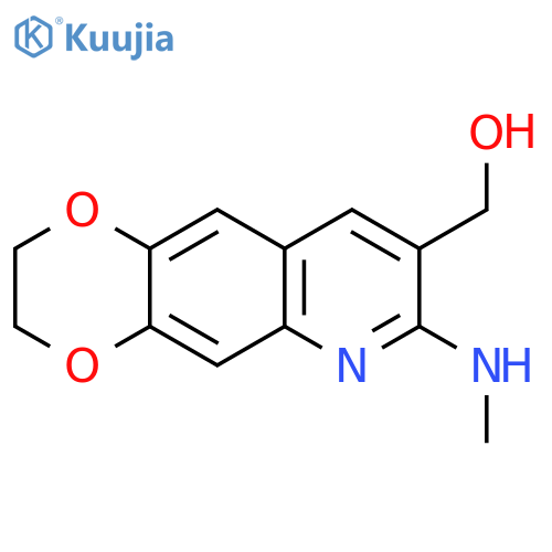 1,4-Dioxino[2,3-g]quinoline-8-methanol, 2,3-dihydro-7-(methylamino)- structure