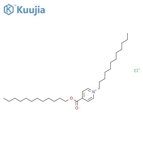 PYRIDINIUM, 1-DODECYL-4-[(DODECYLOXY)CARBONYL]-, CHLORIDE structure