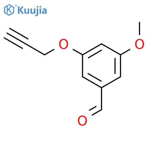 Benzaldehyde, 3-methoxy-5-(2-propynyloxy)- (9CI) structure