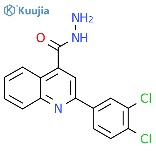 2-(3,4-Dichlorophenyl)quinoline-4-carbohydrazide structure