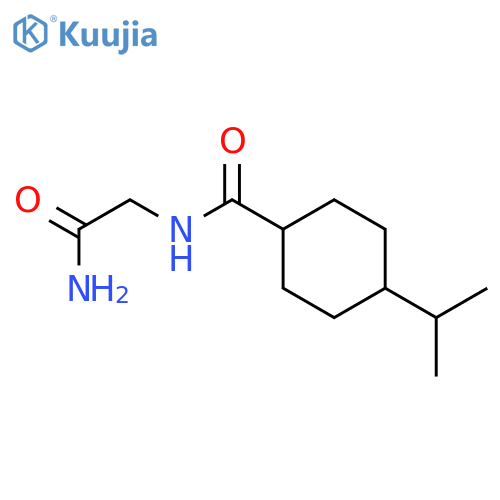 CYCLOHEXANECARBOXAMIDE, N-(2-AMINO-2-OXOETHYL)-4-(1-METHYLETHYL)- structure