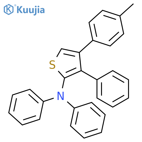 2-THIOPHENAMINE, 4-(4-METHYLPHENYL)-N,N,3-TRIPHENYL- structure