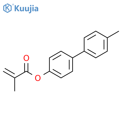 2-Propenoic acid, 2-methyl-, 4'-methyl[1,1'-biphenyl]-4-yl ester structure
