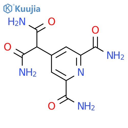 4-(1,3-Diamino-1,3-dioxopropan-2-yl)pyridine-2,6-dicarboxamide structure