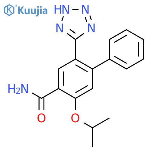 [1,1'-Biphenyl]-4-carboxamide, 5-(1-methylethoxy)-2-(1H-tetrazol-5-yl)- structure