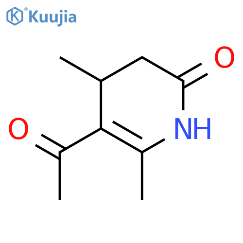 2(1H)-Pyridinone, 5-acetyl-3,4-dihydro-4,6-dimethyl- (9CI) structure