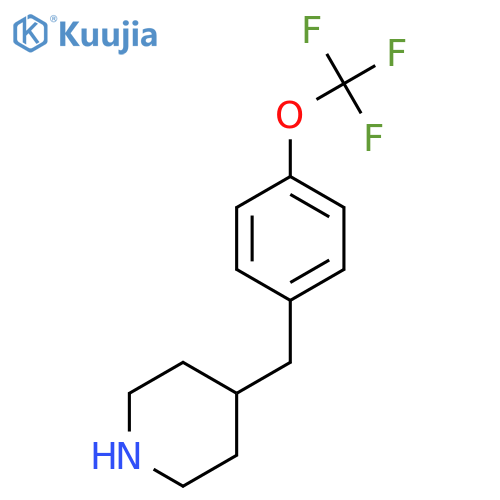 4-{4-(trifluoromethoxy)phenylmethyl}piperidine structure