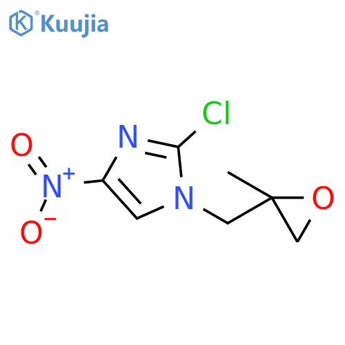 2-Chloro-1-(2R)-2-methyloxiranylmethyl-4-nitro-1H-imidazole structure