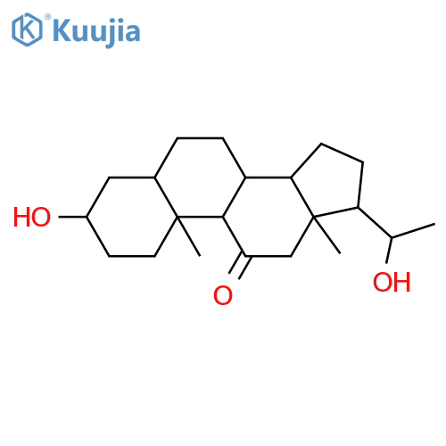 Pregnan-11-one,3,20-dihydroxy-, (3a,5b,20S)- (9CI) structure