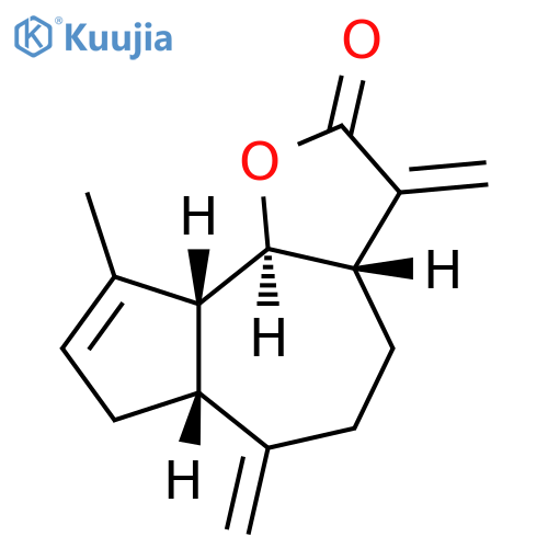 Azuleno[4,5-b]furan-2(3H)-one, 3a,4,5,6,6a,7,9a,9b-octahydro-9-methyl-3,6-bis(methylene)-, (3aS,6aR,9aR,9bS)- structure