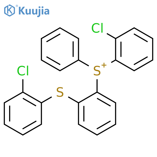 (chlorophenyl)[[(chlorophenyl)thio]phenyl]phenylsulphonium hexafluorophosphate(1-) structure
