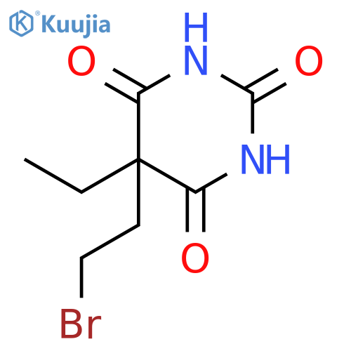2,4,6(1H,3H,5H)-Pyrimidinetrione, 5-(2-bromoethyl)-5-ethyl- structure