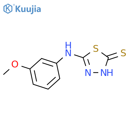 5-(3-Methoxyphenyl)amino-1,3,4-thiadiazole-2-thiol structure