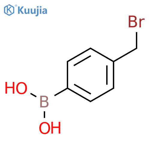 [4-(bromomethyl)phenyl]boronic acid structure