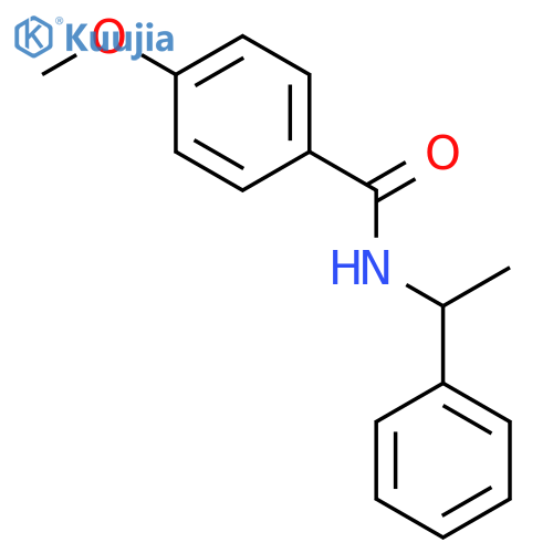 4-Methoxy-N-(1-phenylethyl)benzamide structure