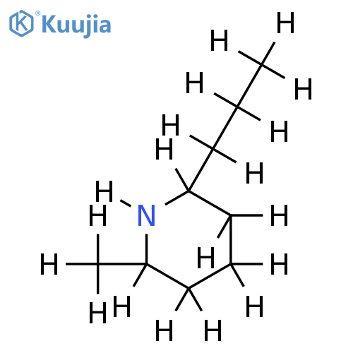 (+-)-cis(?)-2-Methyl-6-propyl-piperidin structure