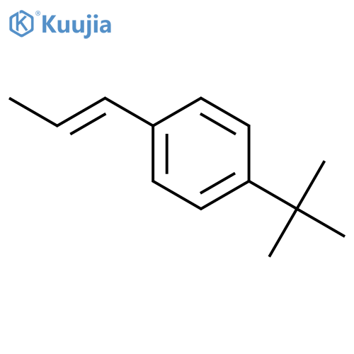 Benzene, 1-(1,1-dimethylethyl)-4-(1-propenyl)- structure