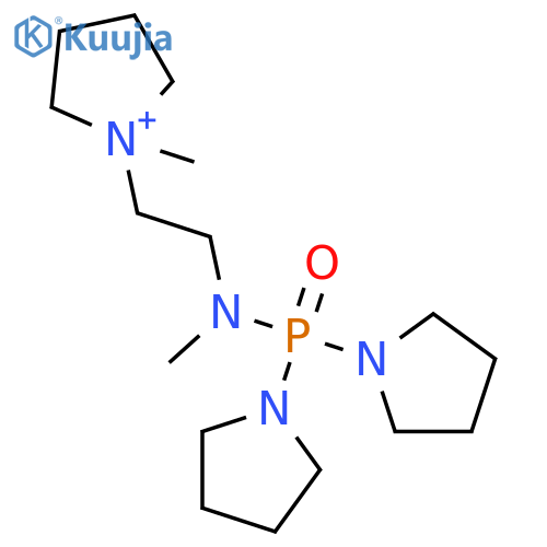 Pyrrolidinium,1-[2-[(di-1-pyrrolidinylphosphinyl)methylamino]ethyl]-1-methyl-, iodide (9CI) structure