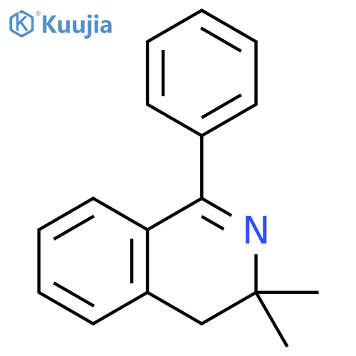 Isoquinoline, 3,4-dihydro-3,3-dimethyl-1-phenyl- structure