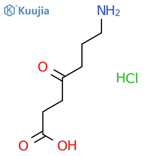 HEPTANOIC ACID, 7-AMINO-4-OXO-, HYDROCHLORIDE structure