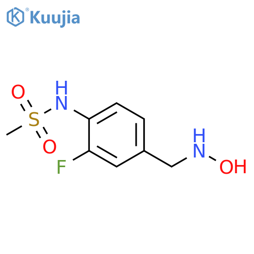 Methanesulfonamide, N-[2-fluoro-4-[(hydroxyamino)methyl]phenyl]- structure