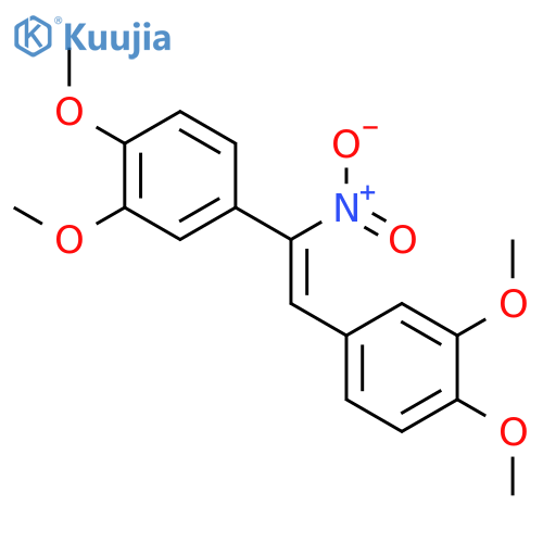 BENZENE, 1,1'-[(1Z)-1-NITRO-1,2-ETHENEDIYL]BIS[3,4-DIMETHOXY- structure
