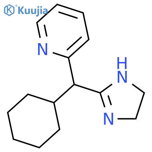PYRIDINE, 2-[CYCLOHEXYL(4,5-DIHYDRO-1H-IMIDAZOL-2-YL)METHYL]- structure