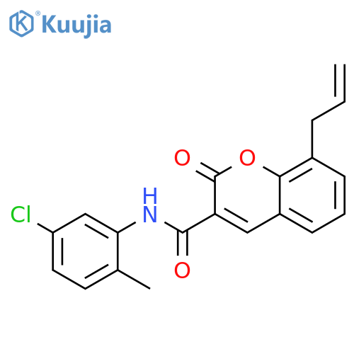 N-(5-chloro-2-methylphenyl)-2-oxo-8-(prop-2-en-1-yl)-2H-chromene-3-carboxamide structure