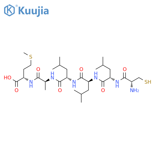 L-METHIONINE, L-CYSTEINYL-L-LEUCYL-L-LEUCYL-L-LEUCYL-L-ALANYL- structure