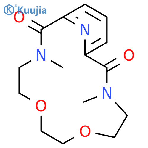 6,9-DIOXA-3,12,18-TRIAZABICYCLO[12.3.1]OCTADECA-1(18),14,16-TRIENE-2,13-DIONE, 3,12-DIMETHYL- structure