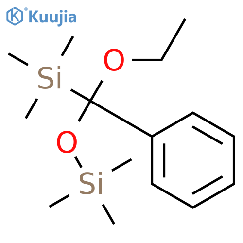 SILANE, [ETHOXYPHENYL(TRIMETHYLSILYL)METHOXY]TRIMETHYL- structure