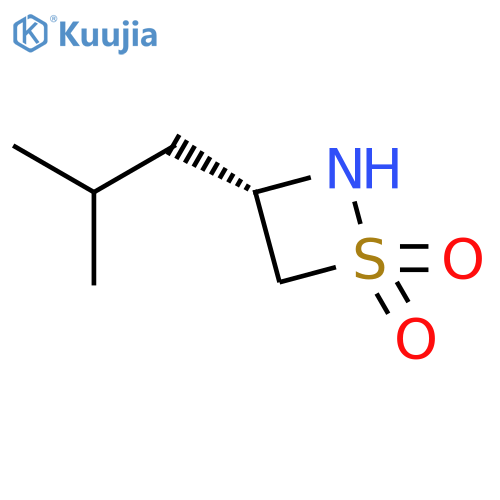 1,2-THIAZETIDINE, 3-(2-METHYLPROPYL)-, 1,1-DIOXIDE, (3S)- structure