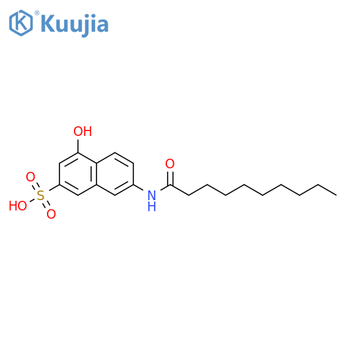 2-Naphthalenesulfonicacid, 4-hydroxy-7-[(1-oxodecyl)amino]- structure