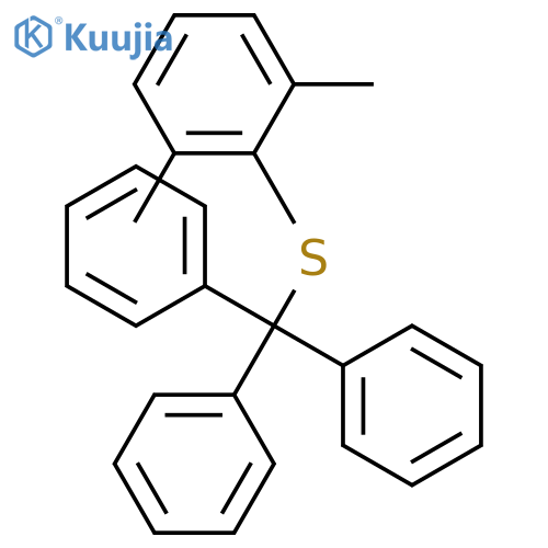 BENZENE, 1,3-DIMETHYL-2-[(TRIPHENYLMETHYL)THIO]- structure