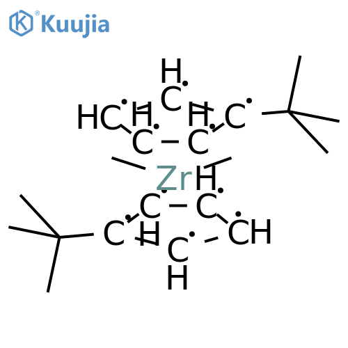 Zirconium,bis[(1,2,3,4,5-h)-1-(1,1-dimethylethyl)-2,4-cyclopentadien-1-yl]dimethyl- structure