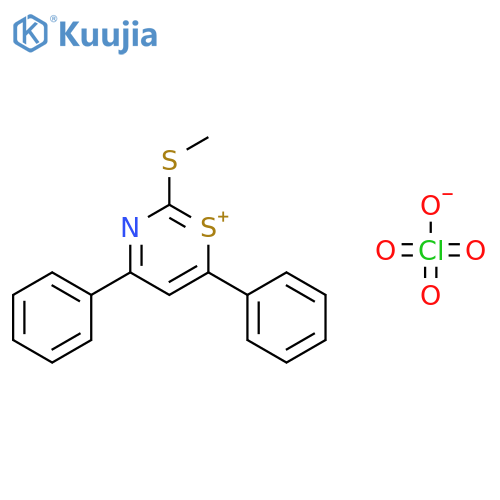 1,3-Thiazin-1-ium, 2-(methylthio)-4,6-diphenyl-, perchlorate structure