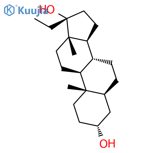 Pregnane-3,17-diol, (3a,5a)- structure