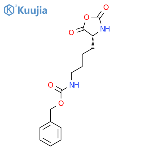 Benzyl N-[4-[(4R)-2,5-dioxo-1,3-oxazolidin-4-yl]butyl]carbamate structure