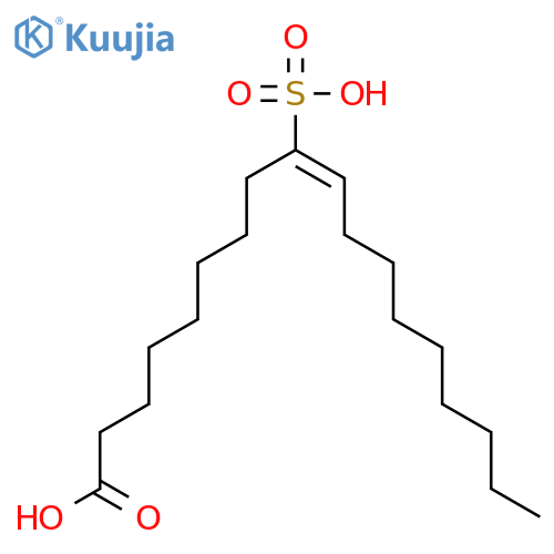 9-sulpho-9-octadecenoic acid structure