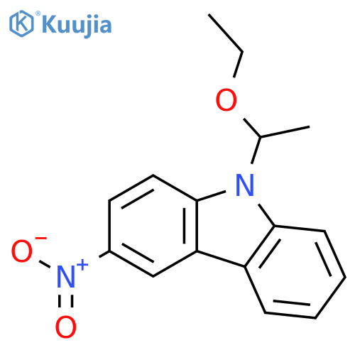 9H-Carbazole, 9-(1-ethoxyethyl)-3-nitro- structure
