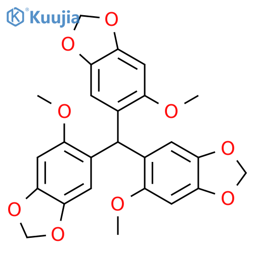 1,3-Benzodioxole, 5,5',5''-methylidynetris[6-methoxy- structure